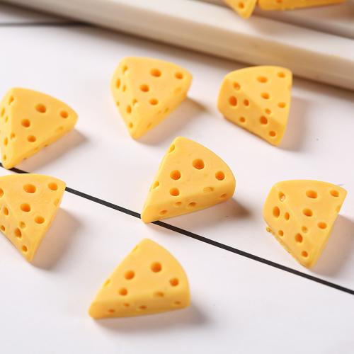 Mobile Phone DIY Decoration, Resin, yellow, 50PCs/Bag, Sold By Bag