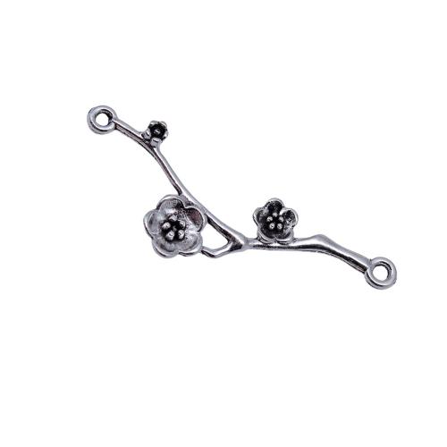 Tibetan Style Connector, Plum Blossom, plated, DIY, 20PCs/Bag, Sold By Bag