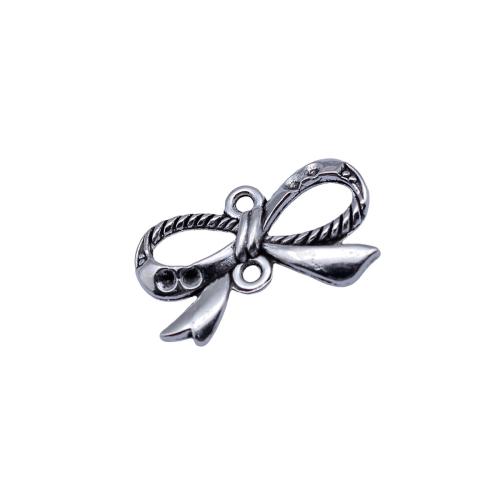 Bowknot Tibetan Style Connector, plated, DIY, 20PCs/Bag, Sold By Bag
