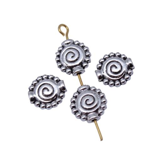 Tibetan Style Flat Beads, plated, DIY, 20PCs/Bag, Sold By Bag