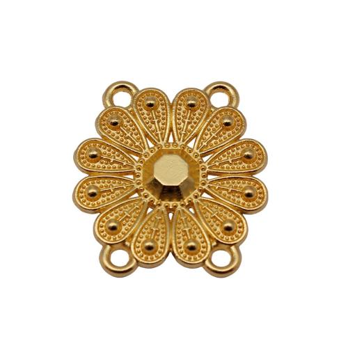 Tibetan Style Connector, Flower, plated, DIY, 10PCs/Bag, Sold By Bag