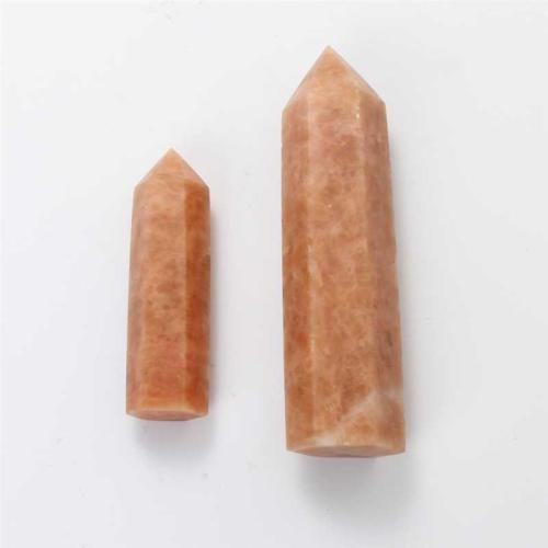 Sunstone Point Decoration, polished, mixed colors, Sold By PC