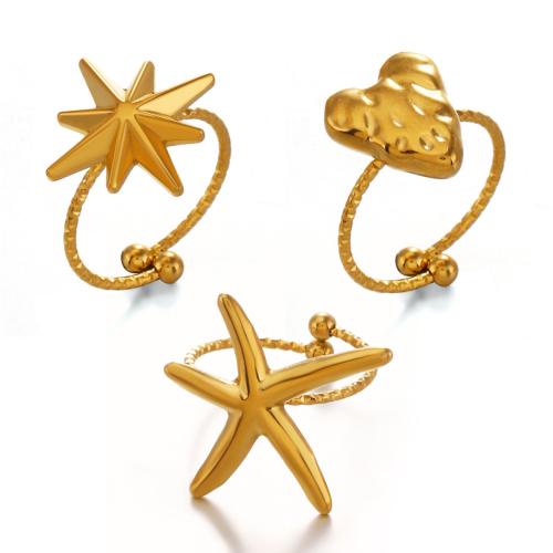 Edelstahl Ringe, 304 Edelstahl, plattiert, Modeschmuck & verschiedene Stile für Wahl & für Frau, keine, verkauft von PC