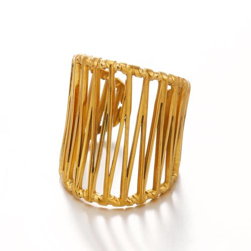 Anillo de dedo de acero inoxidable, acero inoxidable 304, chapado, Joyería & para mujer & hueco, más colores para la opción, Vendido por UD