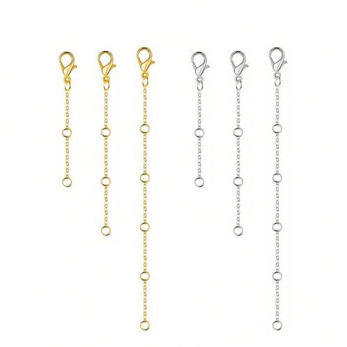 Stainless Steel Extender Chain, 304 Stainless Steel, plated, DIY, more colors for choice, 10PCs/Bag, Sold By Bag