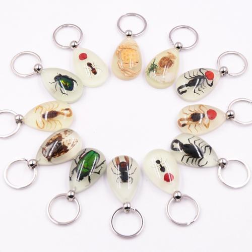 Resin Key Clasp, with Tibetan Style, epoxy gel, different size for choice & different styles for choice & luminated, Sold By PC