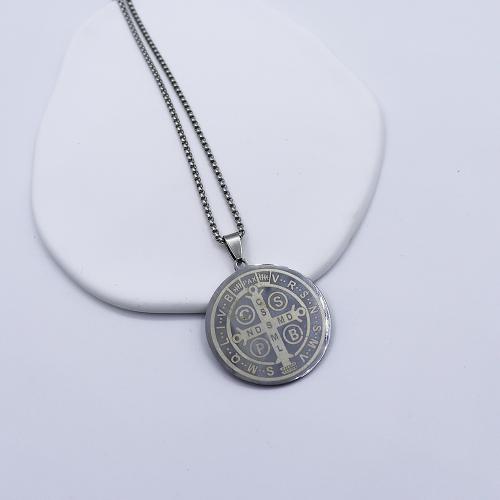 Stainless Steel Jewelry Necklace, 304 Stainless Steel, gold color plated, fashion jewelry, silver color, Sold By PC