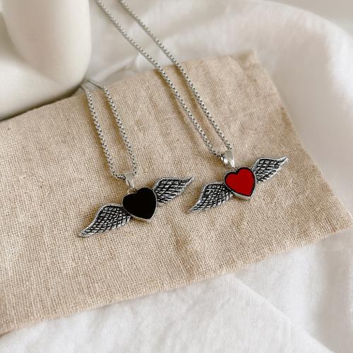 Collier en alliage de zinc Pull, coeur, Placage de couleur d'or, bijoux de mode & émail, plus de couleurs à choisir, Vendu par PC