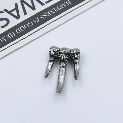 Подвеска- Череп из цинкового сплава, цинковый сплав, коготь, плакирован золотом, DIY, серебряный, продается PC