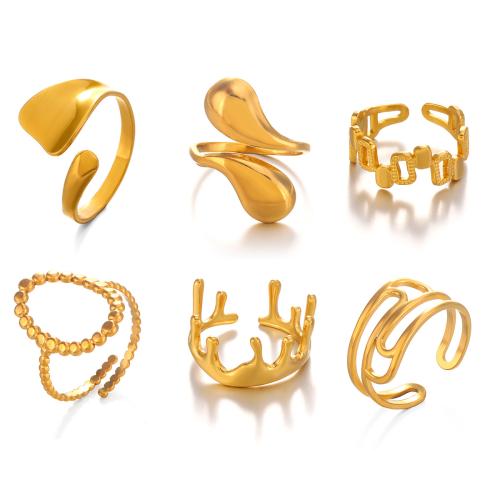 Stainless Steel Finger Ring, 304 Stainless Steel, plated, fashion jewelry & different styles for choice & for woman, more colors for choice, Sold By PC