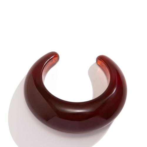 Resin Cuff Bangle, polished, fashion jewelry & for woman, more colors for choice, Sold By PC