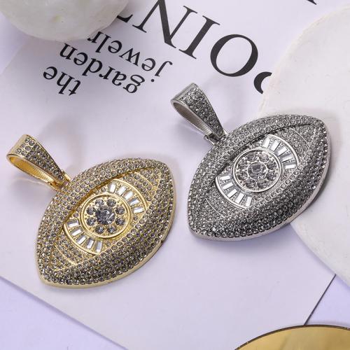 Tibetan Style Rhinestone Pendants, plated, DIY & with rhinestone, more colors for choice, 48x65mm, Sold By PC