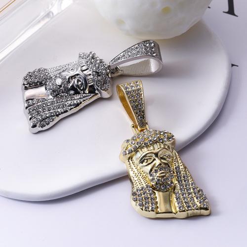 Tibetan Style Rhinestone Pendants, plated, DIY & with rhinestone, more colors for choice, Sold By PC