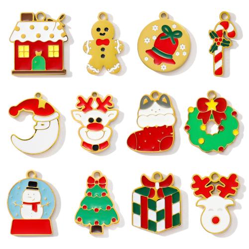 Titan -Anhänger, Titanstahl, plattiert, Weihnachts-Design & DIY & Emaille, keine, 3PCs/Tasche, verkauft von Tasche