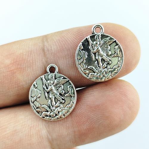 Character Tibetan Style Pendants, Angel, silver color plated, DIY, silver color, 100PCs/Bag, Sold By Bag