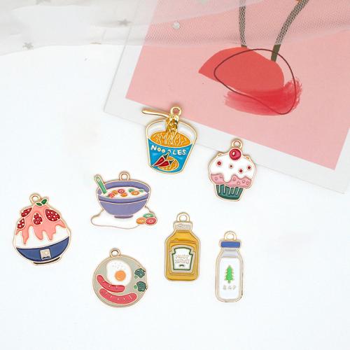 Tibetan Style Enamel Pendants, DIY & different styles for choice, golden, 10PCs/Bag, Sold By Bag