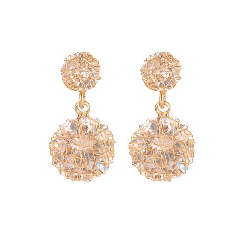 Cubic Zirconia Micro Pave Brass Earring, plated, Christmas Design & micro pave cubic zirconia & for woman, Sold By Pair