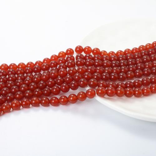 Carnelian Beads, Round, polished, different size for choice, deep red, Sold Per Approx 15 Inch Strand