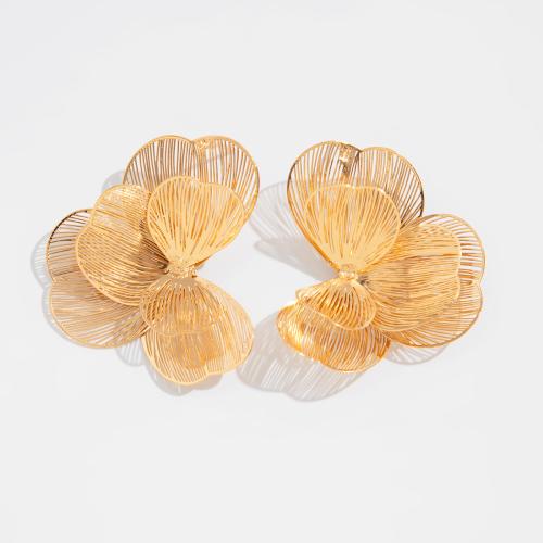 Brass Stud Earring, Ginkgo Leaf, plated, different styles for choice & for woman & hollow, more colors for choice, Sold By Pair