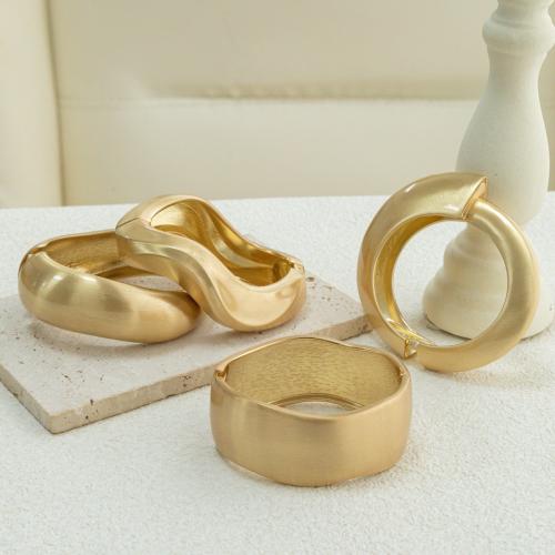 Tibetan Style Bangle, plated, different styles for choice & for woman & matte, golden, Sold By PC