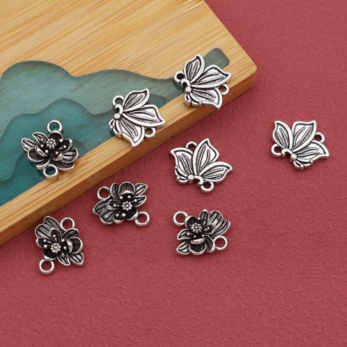 Tibetan Style Connector, silver color plated, DIY, 100PCs/Bag, Sold By Bag