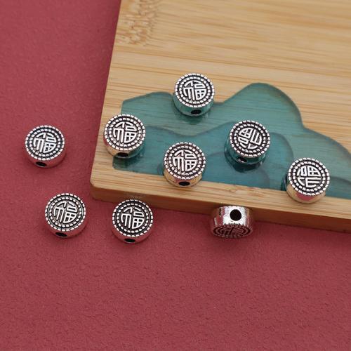 Tibetan Style Spacer Beads, silver color plated, DIY, 11x10x5mm, 100PCs/Bag, Sold By Bag