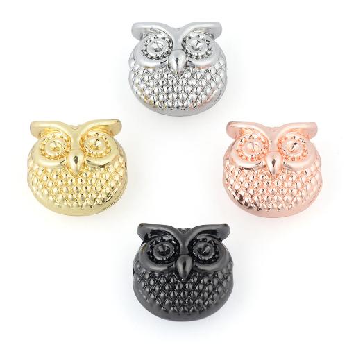 Tibetan Style Animal Beads, Owl, plated, DIY, more colors for choice, 10PCs/Bag, Sold By Bag