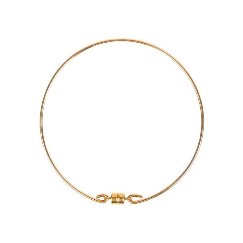 Tibetan Style Bangle, gold color plated, Unisex & with magnetic, Inner Diameter:Approx 60mm, Sold By PC