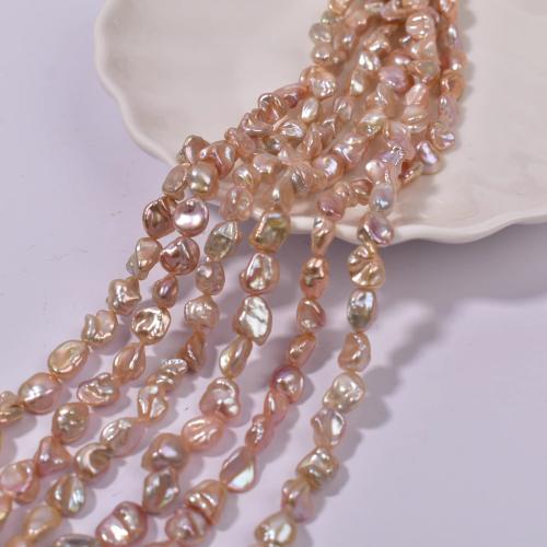Cultured Baroque Freshwater Pearl Beads, DIY, more colors for choice, 7-10mm, Length:38 cm, Sold By PC