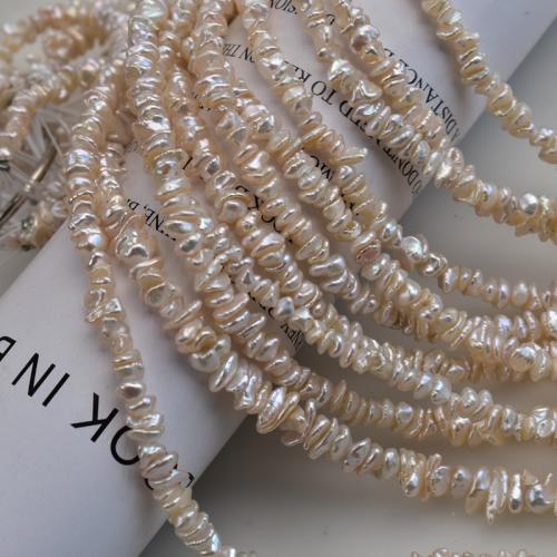 Cultured Baroque Freshwater Pearl Beads, DIY, white, 6-7mm, Sold Per 39 cm Strand
