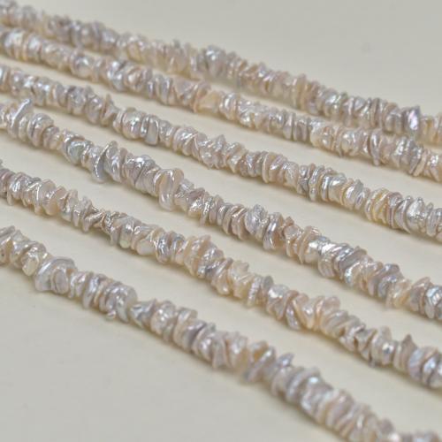 Perlas Cultivadas Renacidas de Agua Dulce, Perlas cultivadas de agua dulce, Irregular, Bricolaje, gris, u7ea68mm, Vendido para 37 cm Sarta