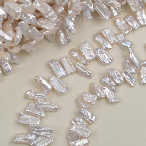 Cultured Baroque Freshwater Pearl Beads, DIY, white, 9-18mm, Sold Per 39 cm Strand