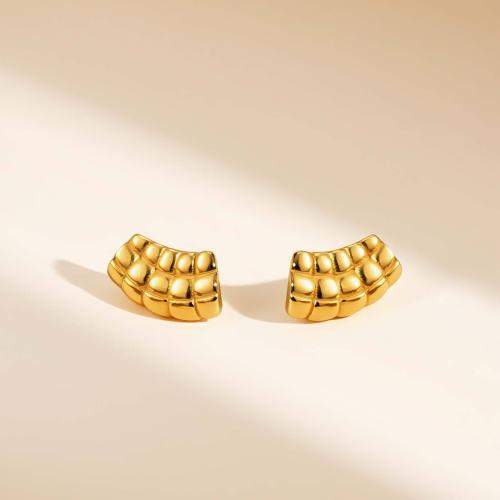 Серьги из нержавеющей стали, Нержавеющая сталь 304, Другое покрытие, ювелирные изделия моды & Женский, Золотой, продается PC