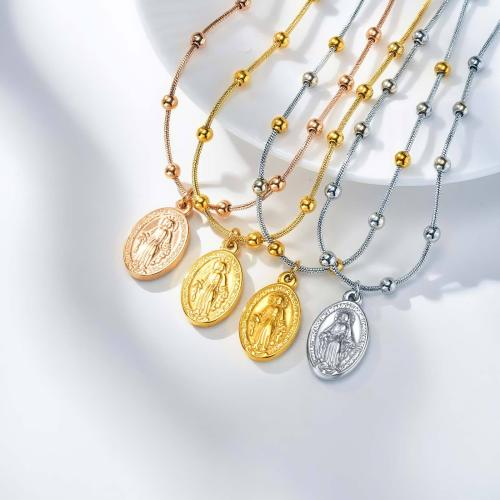 Stainless Steel Jewelry Necklace, 304 Stainless Steel, plated, fashion jewelry & for woman, more colors for choice, Sold By PC