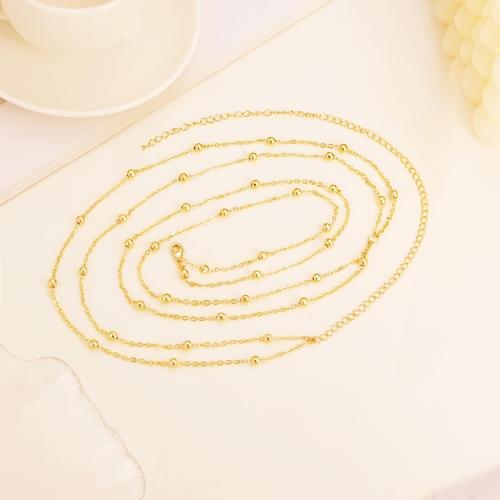 Decorative Belt, 304 Stainless Steel, plated, Double Layer & fashion jewelry & for woman, more colors for choice, Sold By PC