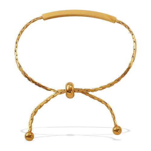 Stainless Steel Jewelry Bracelet, 304 Stainless Steel, plated, fashion jewelry & for woman, golden, Sold By PC