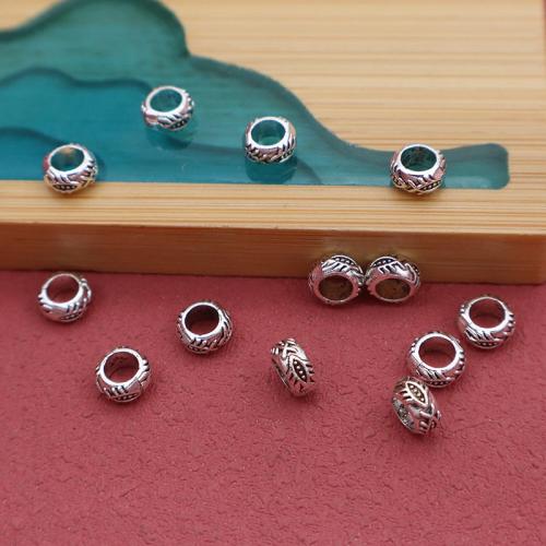 Tibetan Style Spacer Beads, plated, DIY, more colors for choice, 6x3mm, 100PCs/Bag, Sold By Bag