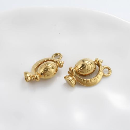 Stainless Steel Pendants, 304 Stainless Steel, Globe, gold color plated, DIY, golden, 17.50x1.20x7mm, Sold By PC