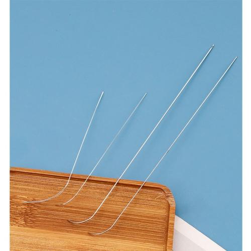 Partículas de acero Pin de ojo abierto, chapado en color de plata, Bricolaje, plateado, Vendido por UD