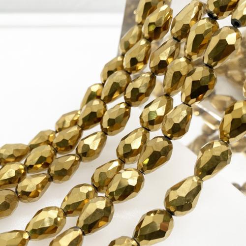 Abalorios de Cristal con Forma de Lágrima, Gota, Bricolaje & diverso tamaño para la opción, más colores para la opción, Vendido por Sarta