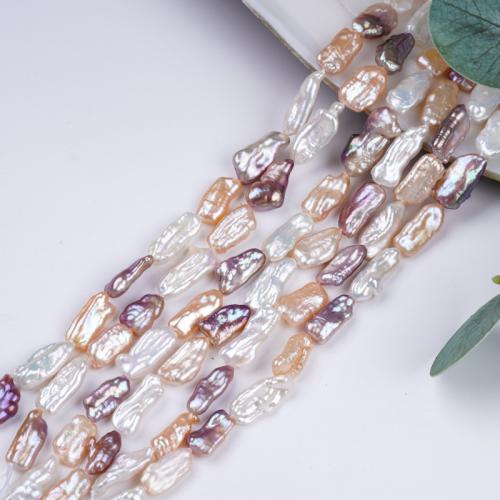Perlas Biwa Cultivadas de Agua Dulce, Perlas cultivadas de agua dulce, Bricolaje, más colores para la opción, 8-11mm, Vendido para 38 cm Sarta