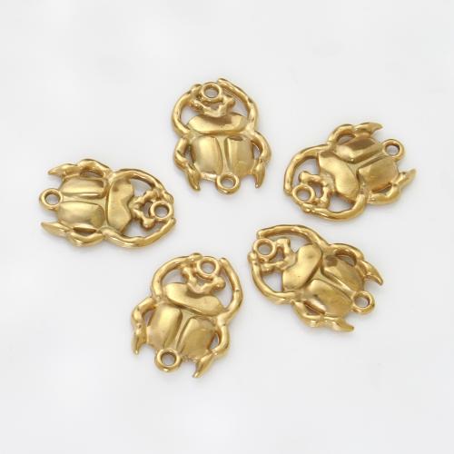 Stainless Steel Connector, 304 Stainless Steel, Insect, gold color plated, DIY, golden, 18.60x13.60x2mm, Sold By PC