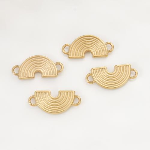 Stainless Steel Connector, 304 Stainless Steel, Rainbow, gold color plated, DIY, golden, 22x10x2mm, Sold By PC