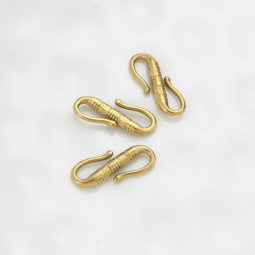 Stainless Steel Jewelry Clasp, 304 Stainless Steel, Butterfly, gold color plated, DIY, golden, 22.50x9x3mm, Sold By PC