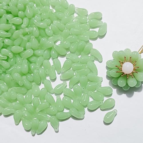 Hair Stick Findings, Lampwork, petals, random style & DIY, mixed colors, 15x7mm, Sold By PC