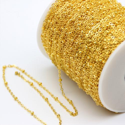 Iron Jewelry Chain, with Brass, plated, DIY & different size for choice, more colors for choice, 90m/Spool, Sold By Spool