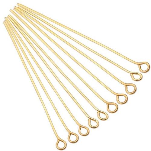 Iron Eyepins, plated, DIY & different size for choice, more colors for choice, eyepin width 0.7mm, 500G/Lot, Sold By Lot