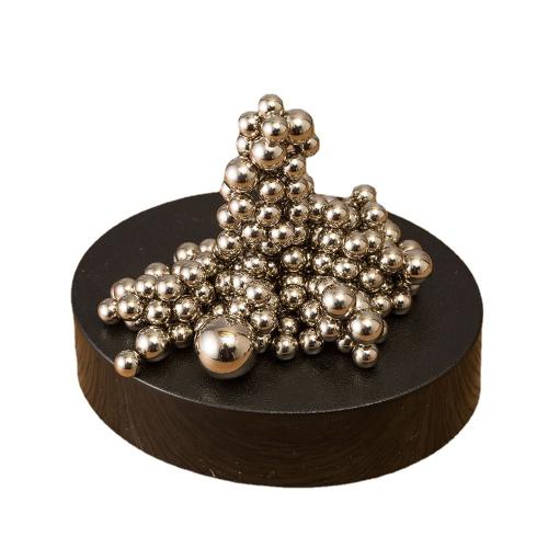 Magnet Magnetisches Ziegelspielzeug, mit Kunststoff, goldfarben plattiert, DIY, Silberfarbe, 171PCs/setzen, verkauft von setzen