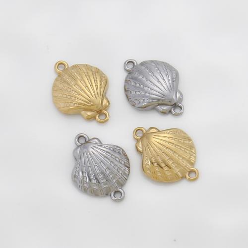Stainless Steel Connector, 304 Stainless Steel, Shell, plated, DIY, more colors for choice, 20.70x15x3.80mm, Sold By PC