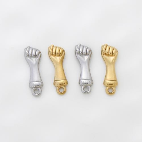 Stainless Steel Pendants, 304 Stainless Steel, Hand, plated, DIY, more colors for choice, 23x7.70x3.70mm, Sold By PC